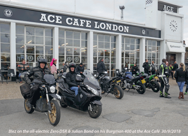 Zero DSR meets Burger 400 at Ace Cafe