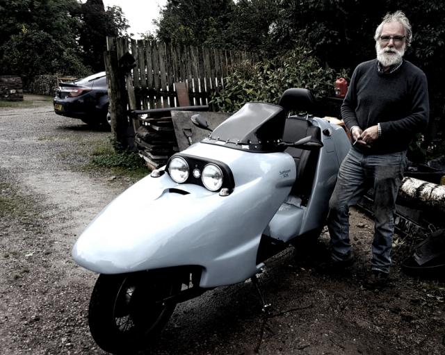 Colin with his refurbished Lawrence Delta 