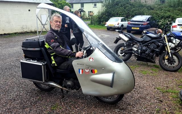 Pete Culley & his Honda  FF 