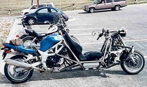 Blue Rear-engined SV650 FF
