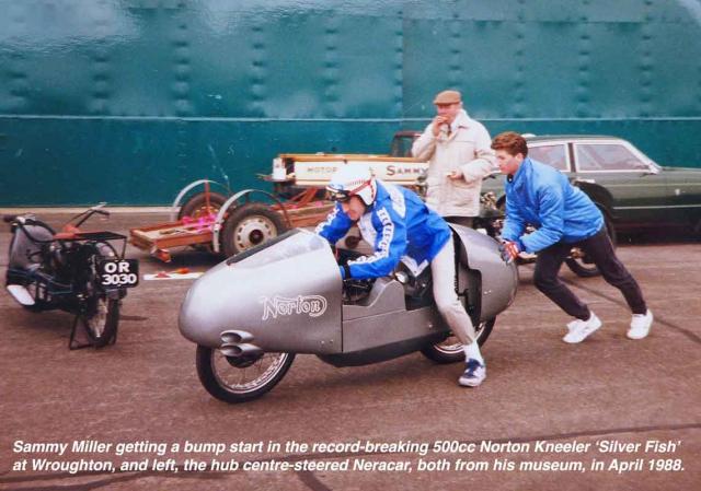 Sammy Miller on Norton Kneeler at Wroughton