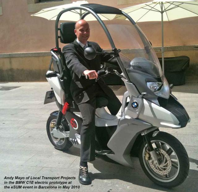 Electric BMW C1-E in Barcelona, 2010