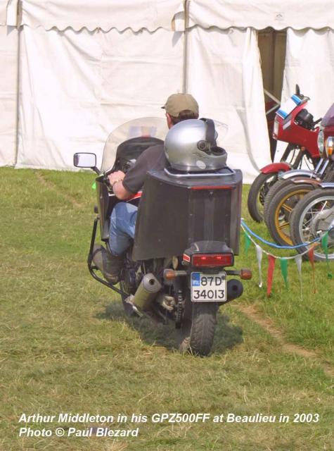 Rear View of GPZ500 FF (2003)
