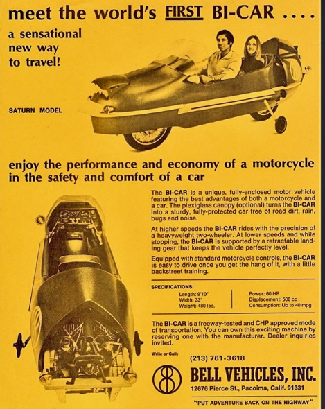 The Bell Bi-Car of 1972! 