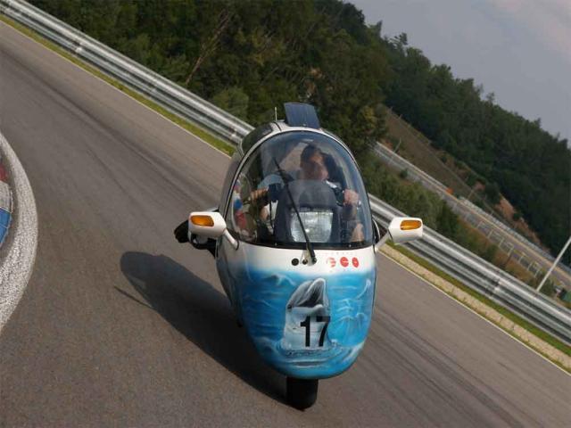Blez drives Dolphin Eco at Brno, 2009