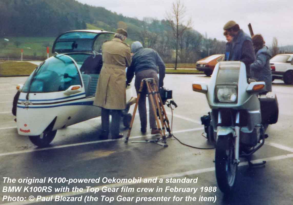 Oekomobil + BMW K100RS together