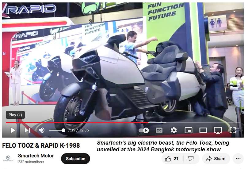 Felo Tooz Unveiled in Bangkok (LHS, 2024)