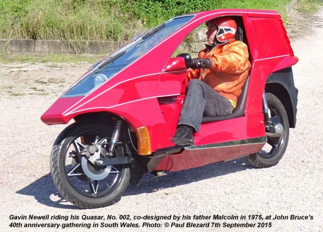 Gavin Newell riding his Quasar (2015)