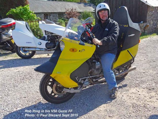 Rob Ring in V50 Guzzi in 2015