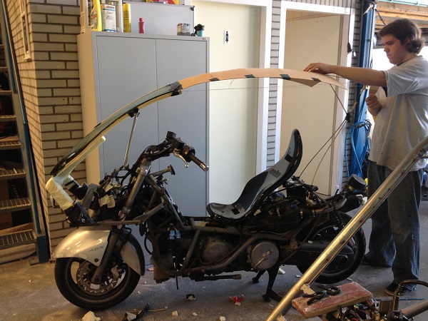 Monsterbike, start of body making