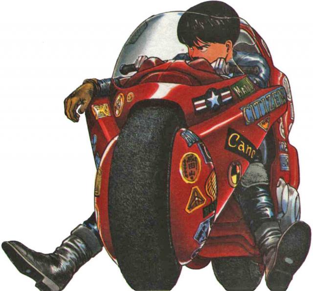 Kaneda on his FF from Akira