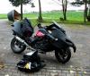Switzerland - The new tyre was rubbing so mudguard bracing had to be torn off for clearance!