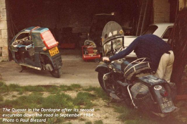 FHR 942W & an old Harley in the Dordogne (1984)