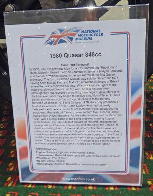 NMM's Blurb about the Quasar