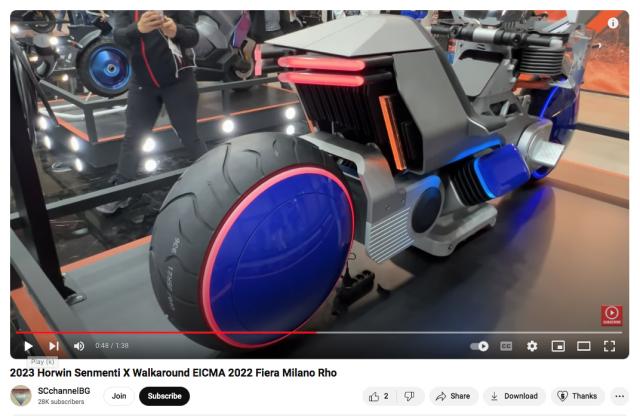 Full size Senmenti X Mock-up @ EICMA (2022)