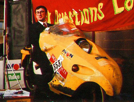 Bob Winsper in the Flying Banana at Shepton Mallet