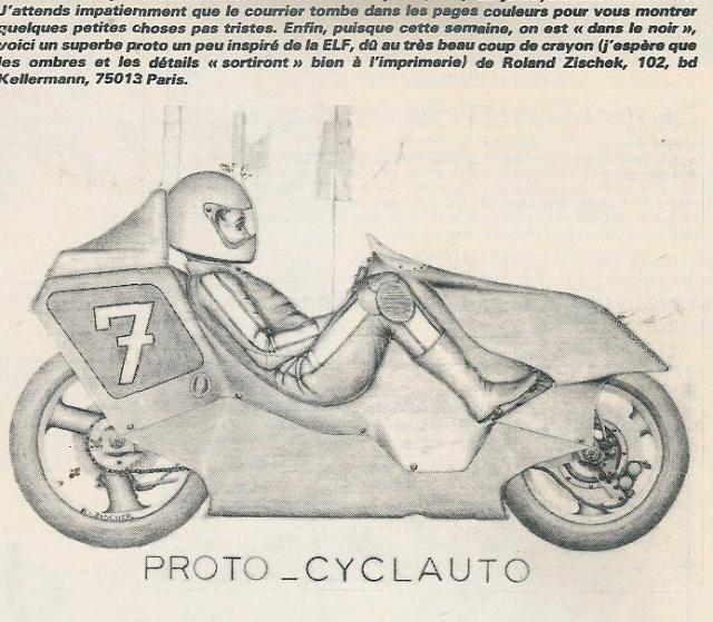 French FF racer concept with rider and bodywork