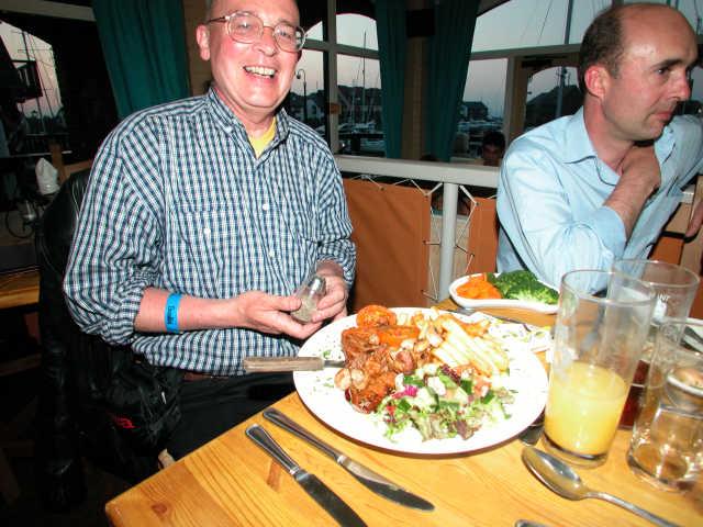 Bob tucks in......