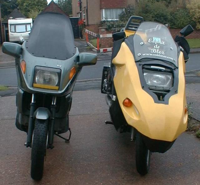Bananaskin/BMW K100RT comparison