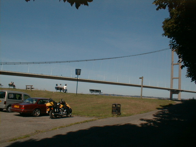 AFHumber Bridge (South) tranquil break from 300 miles of biking.
