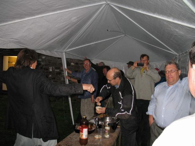 The marquee tries to lift off!